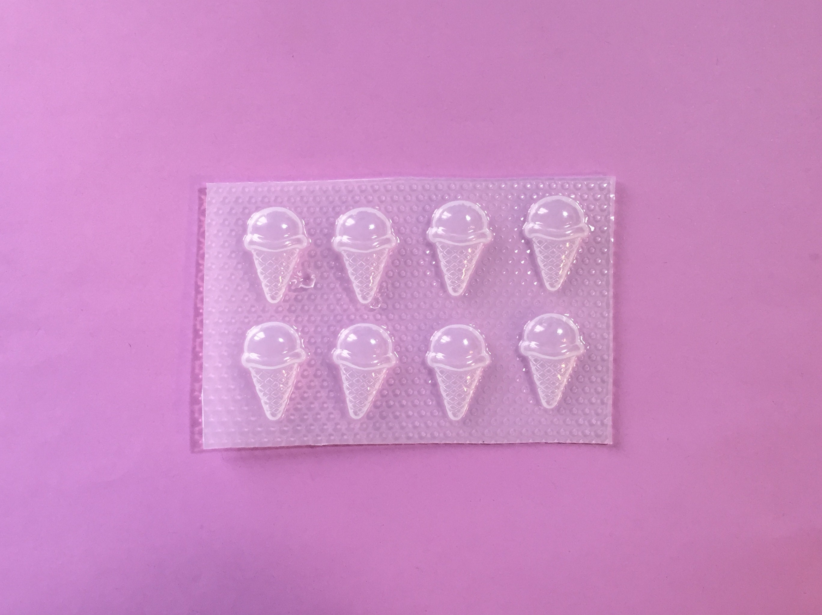 Small Ice Cream Cone Resin Mold Flexible Plastic Resin Molds Etsy