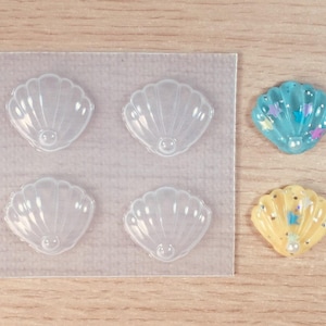 Seashell Resin Mold - Flexible Plastic Molds - Summer Beach Sea Shell Mould - Casting - Puffy - Seashells - Candle Soap Candy
