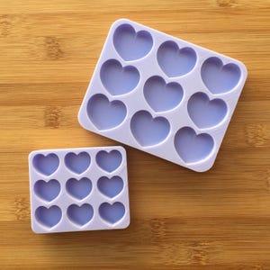 Puffy Heart Silicone Mold, Food Safe Silicone Rubber Mould for resin polymer clay chocolate soap wax melt fondant candy jewelry making