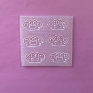 Small Brass Knuckles Plastic Mold image 5