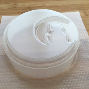 Molde de plástico para bombas de baño con forma de media luna de 7 oz, molde para resina epoxi UV, jabón de chocolate, velas, bombas de baño, gelatina, vaporizador de ducha, barra efervescente