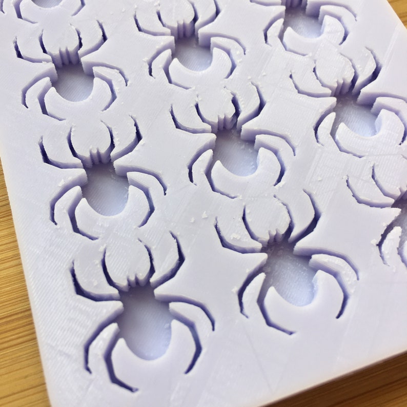 1cm or 2cm Spider Silicone Mold, Food Safe Silicone Rubber Mould for resin polymer clay chocolate soap wax fondant jewelry tiny shaker bits image 10