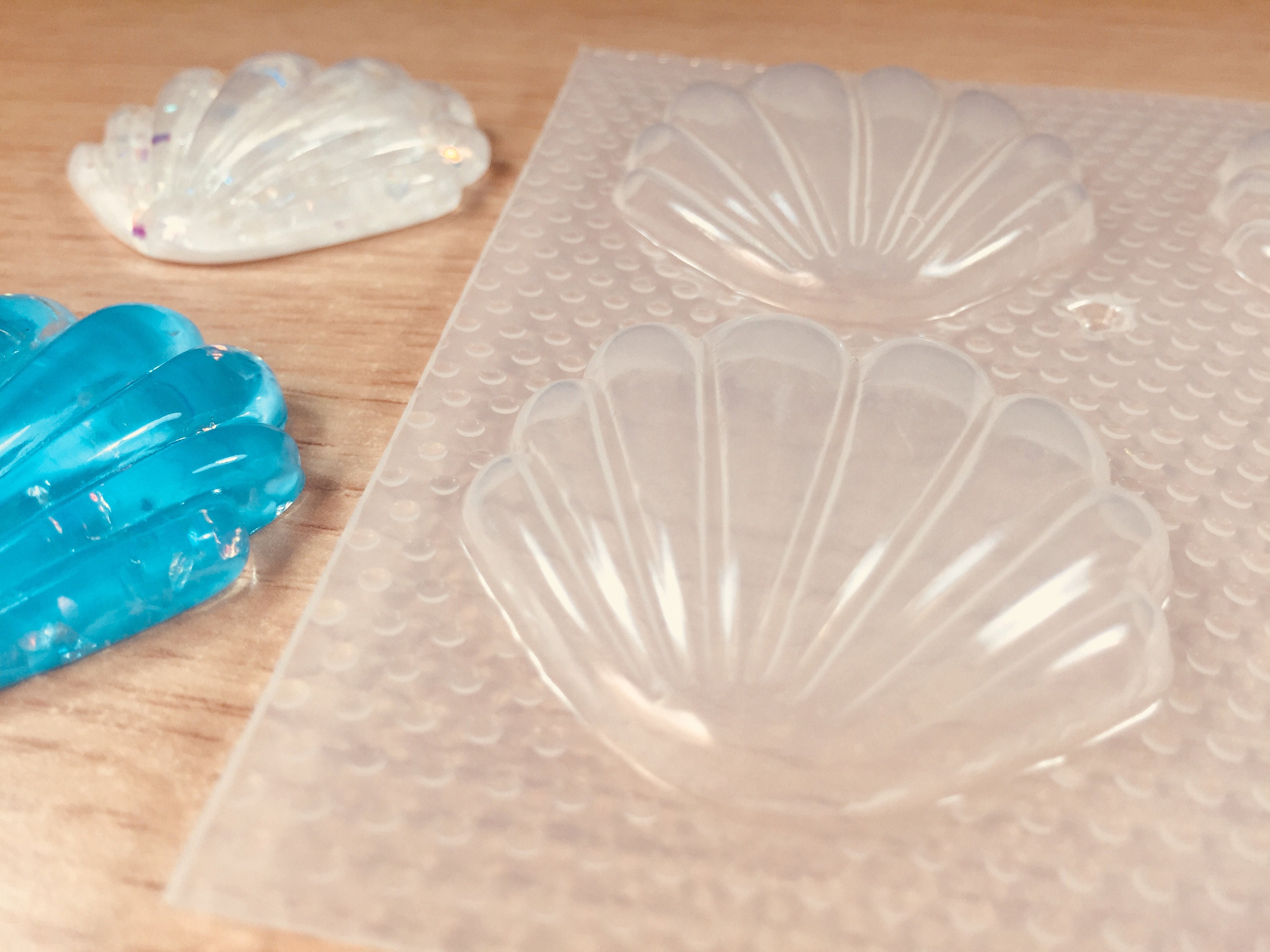 Large Bubble Seashell Resin Mold Flexible Plastic Molds Etsy UK