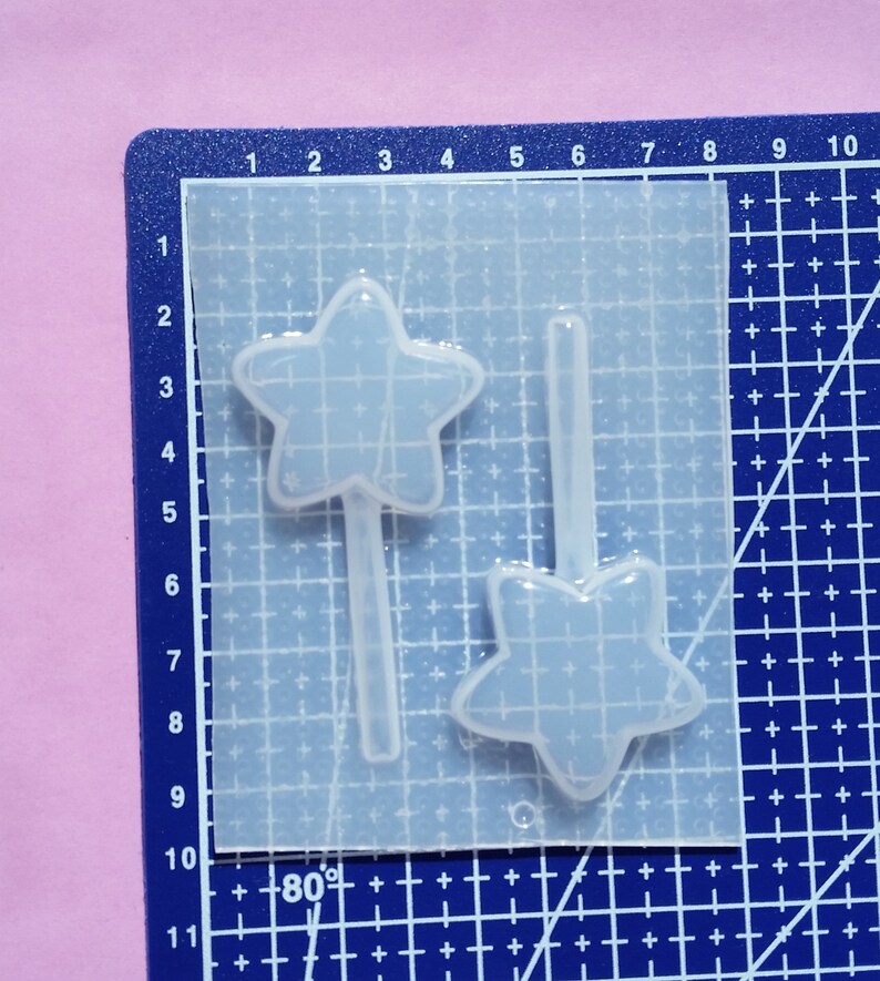 Star Lollipop Chocolate Mold Princess Fairy Wand lolly pop Star Wand Large Star Lollipop Resin Mold Lolli pop Jewelry Resin Mold