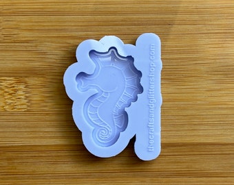 Stampo in silicone per cavalluccio marino da 2", stampo in gomma siliconica per alimenti per resina, argilla polimerica, cioccolato, sapone, cera, fondente, caramelle, creazione di gioielli