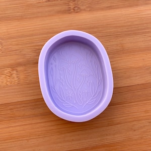 3 inch Mushroom Art Silicone Mold, Food Safe Silicone Rubber Mould for resin polymer clay chocolate soap bar embed wax fondant candy
