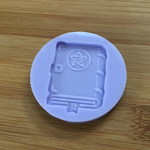 Spell book Silicone Mold, Food Safe Silicone Rubber Mould for resin polymer clay chocolate soap wax fondant candy jewelry making gummy