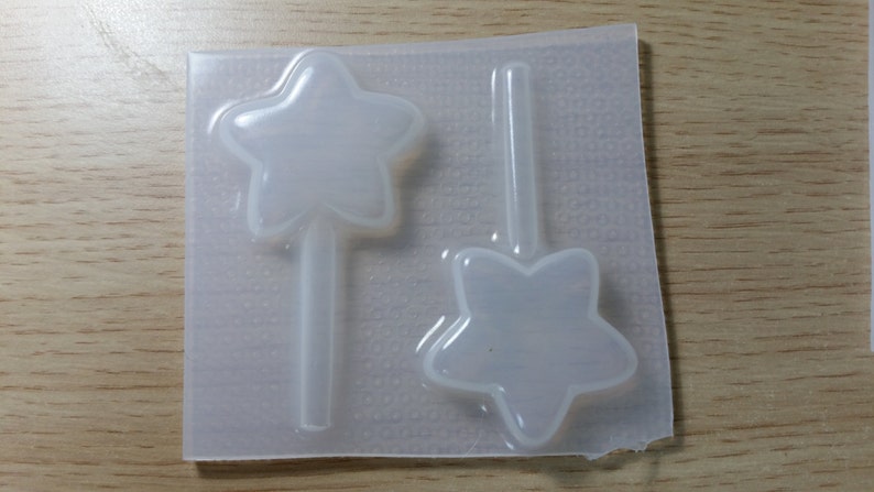 Star Lollipop Chocolate Mold Princess Fairy Wand lolly pop Star Wand Large Star Lollipop Resin Mold Lolli pop Jewelry Resin Mold