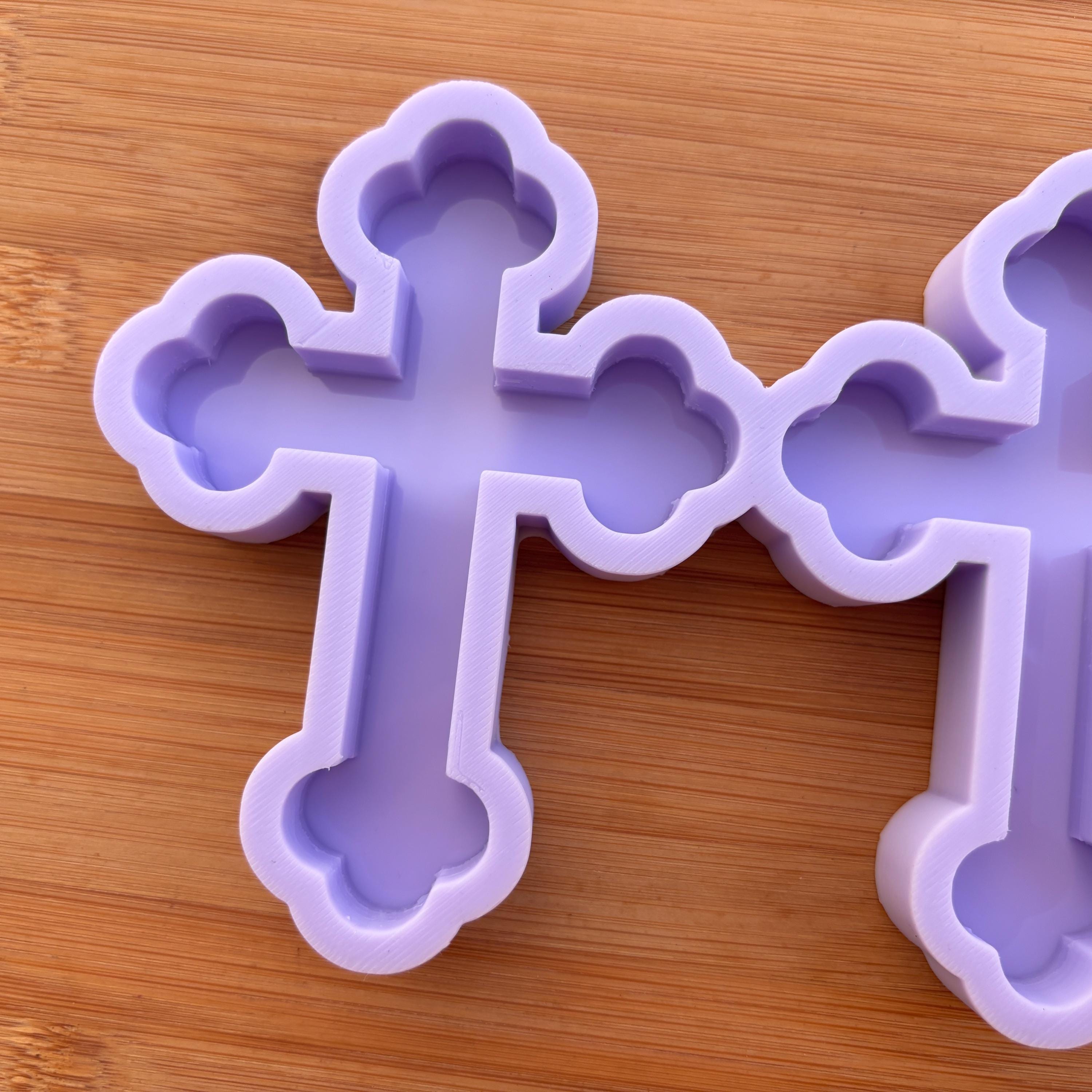 4 inch Cross Silicone Mold, Food Safe Silicone Rubber Mould for