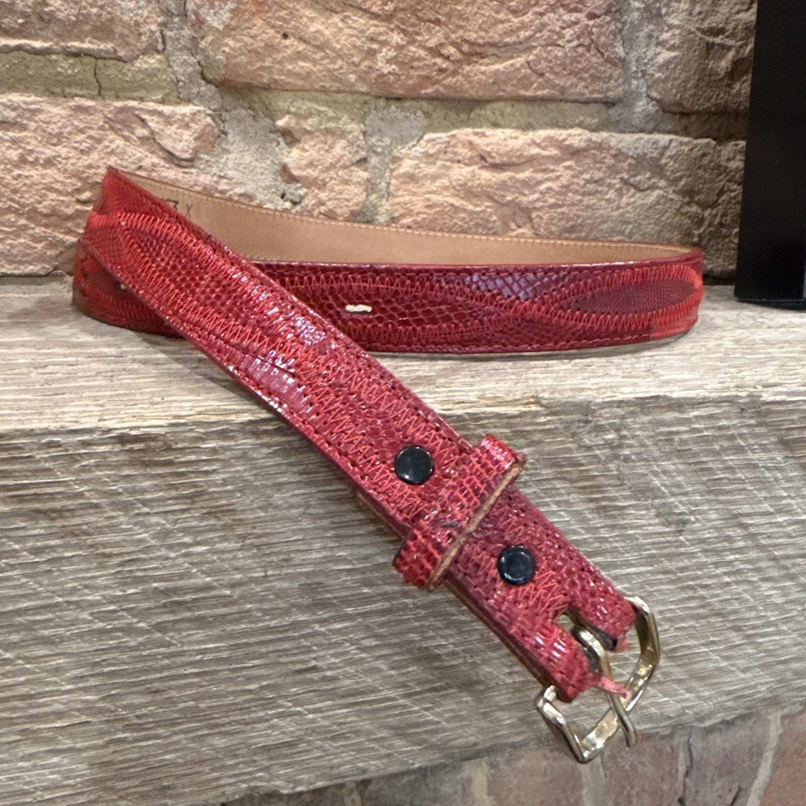 Justin Lizard Belt - Etsy