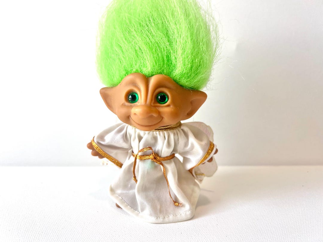 Vintage Ace Novelty Treasure Troll Doll, Angel Troll, Christmas Troll ...