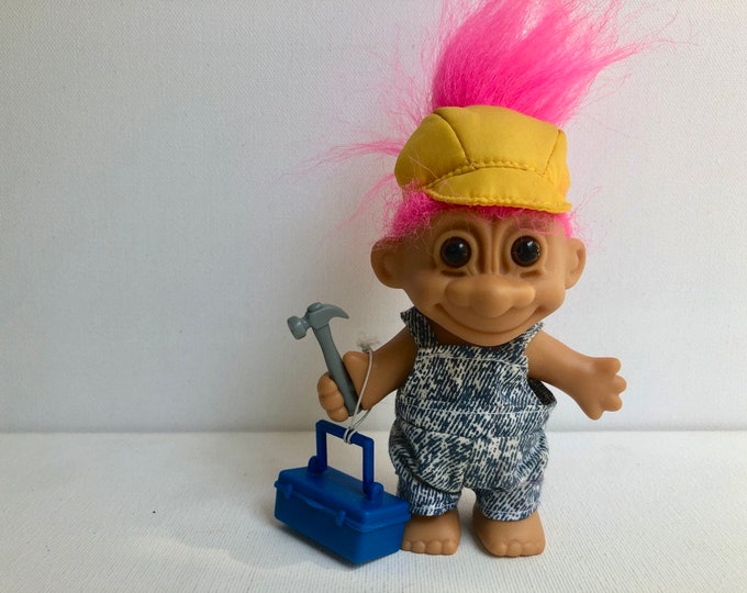 Vintage Russ Troll Doll Handy Man Handyman Carpenter Etsy