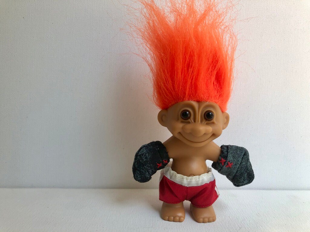 Vintage Russ Troll Doll Boxer Boxing Gloves Red Shorts Etsy