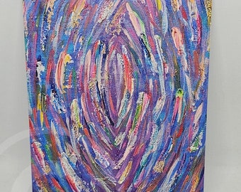 Into the Yoni - original artwork postcard print
