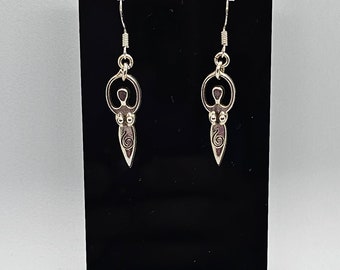 Goddess Earrings with Sterling Silver Hooks