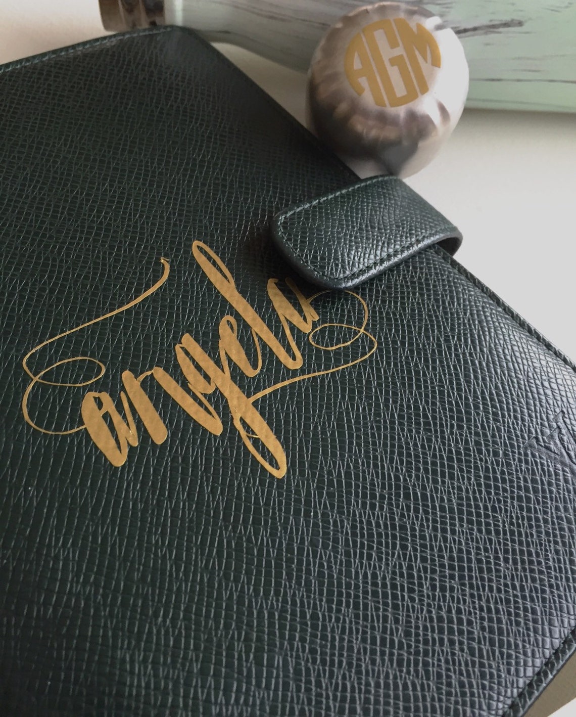 Planner Monogram Monogram Planner Initial Vinyl Monogram Etsy Canada