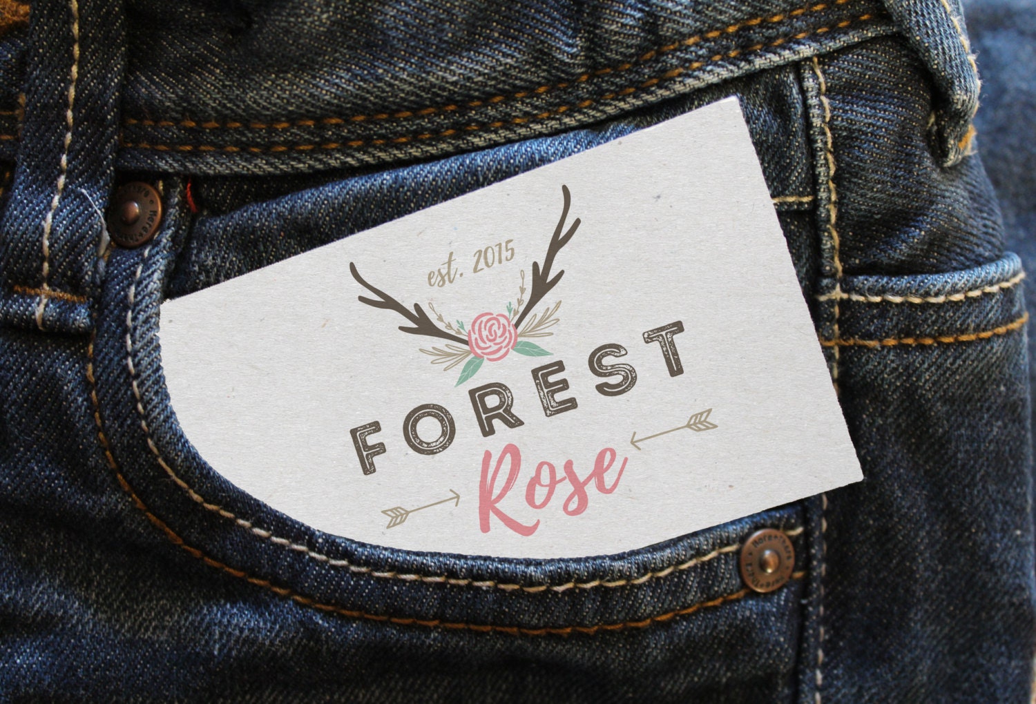 Forest Rose Logo | Etsy Store Logo Design | Premade Logo Designs ...