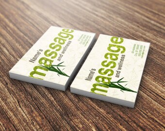 Zen Massage Business Card | Personalized Wellness Design (Digital Files)
