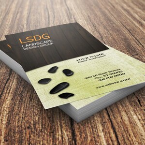 Cartão de Visita Personalizado | Paisagismo | Paisagismo | Cartões de Visita Pré-fabricados | Cartões de Visita Personalizados