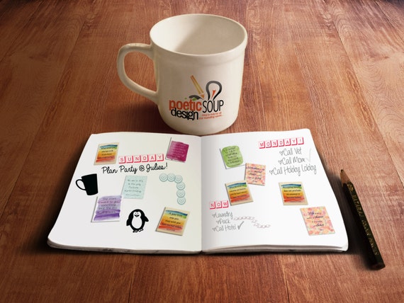 Planner Stickers | Goal Stickers | InkWELL Press Stickers | Midori TN | Erin Condren Stickers | erin condren planner stickers| FiloFax