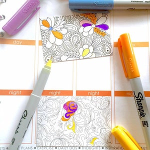 Dessin Coloriage Zen Pour Adulte Pdf A Imprimer Roses Et Etsy