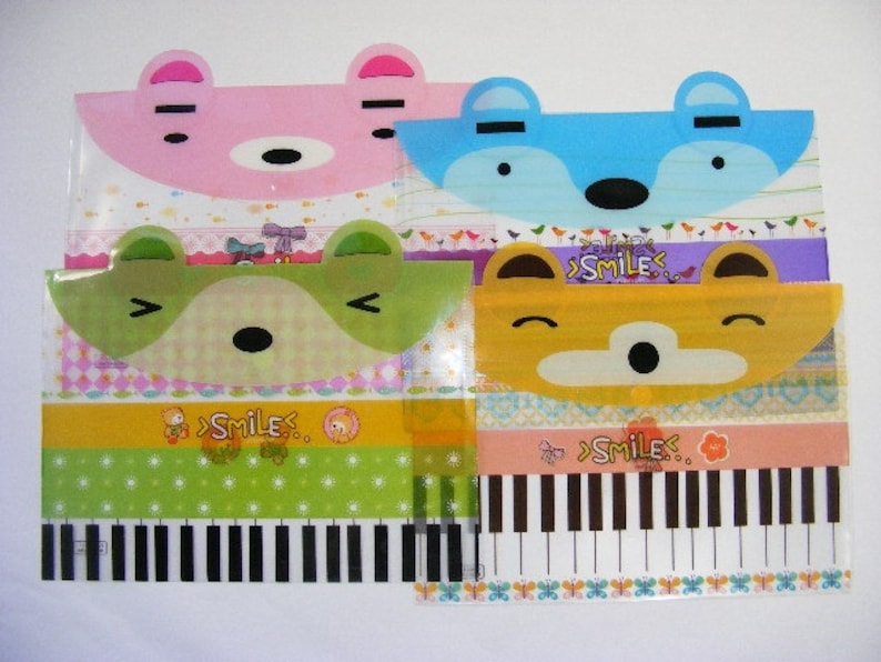 Planner Pack | InkWELL Planner Organization | Animal Ears Envelope | Erin Condren Sticker Holder | Sticker Envelope | Kawaii Folder |K45.15 image 1