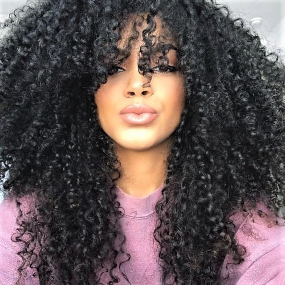 The Untamed Curl U Part Wig Virgin Diva Curl Kinky Curly Etsy