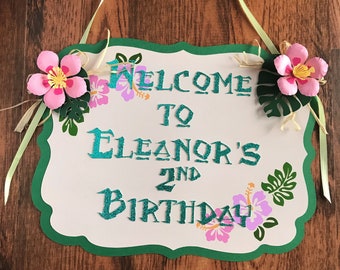 Moana Birthday Sign, Moana Welcome Sign, Moana Welcome Door Sign, Welcome Moana Sign 3D, Moana Party, Moana Custom Door.