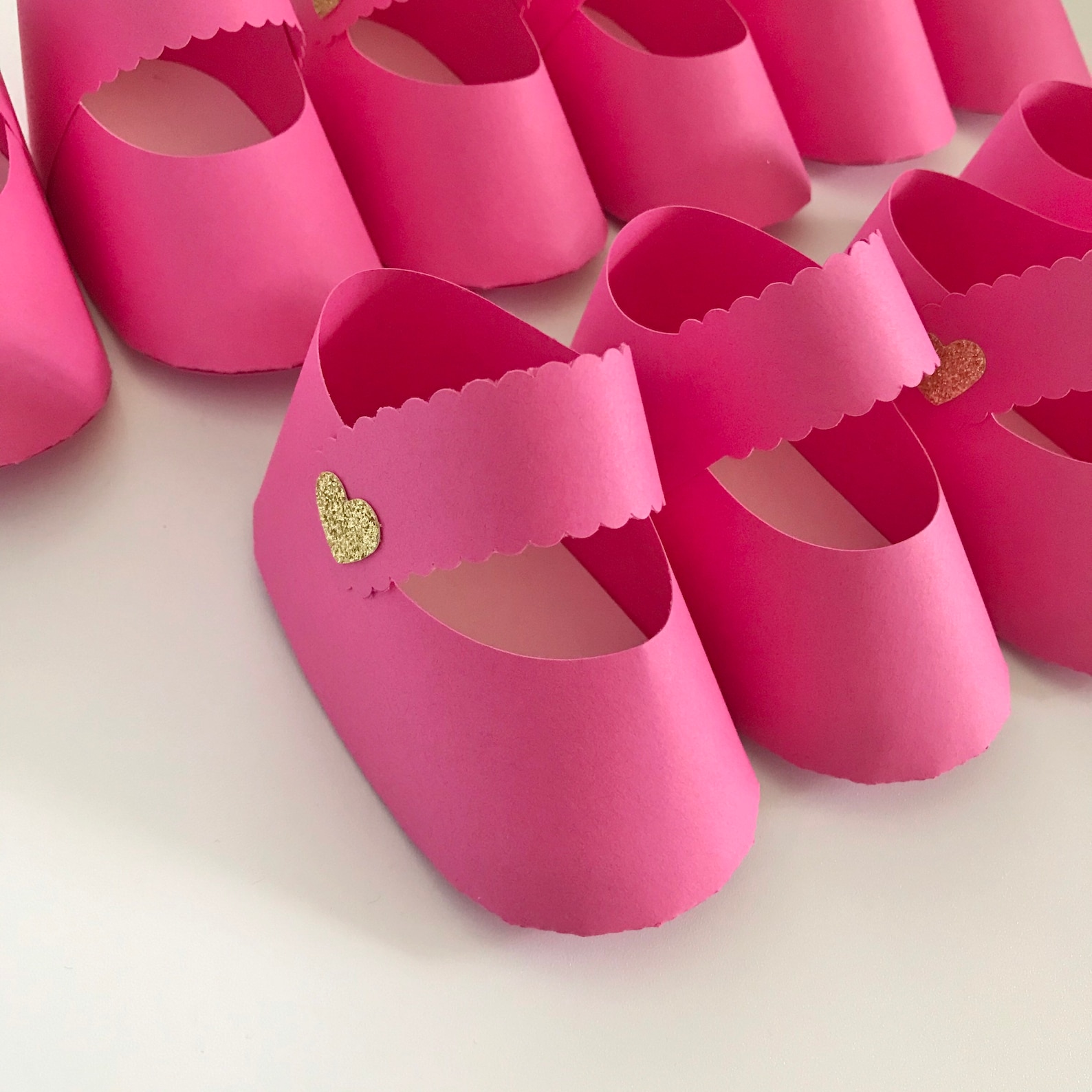 Girl Baby Shower Paper Baby Shoes Shower Decoration Set of 10 Etsy
