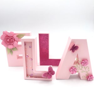 3D Paper Letters - Personalized Nursery & Party Decoration- 3D Letters Baby Shower Decoration.