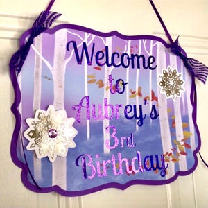 Frozen 2 Türschild Personalisiert