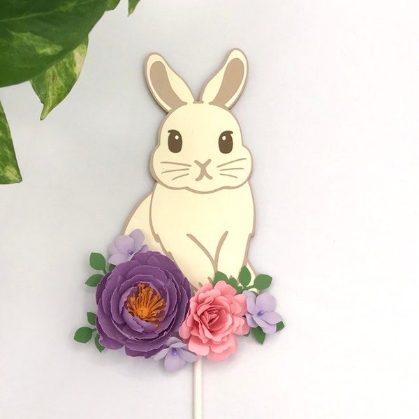 Bunny Cake Toppers Etsy