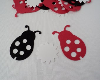 Ladybug Confetti. Ladybug Party Decoration. 100 Ct. Ladybug Baby Shower.