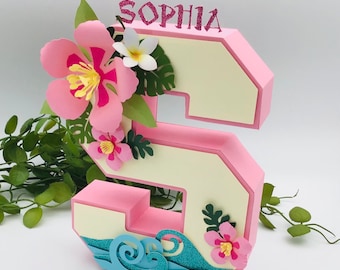 Hawaiian 3D Letter: Custom Luau Party Decoration