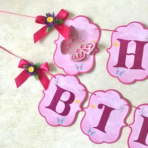 Fancy Nancy Birthday Banner, Fancy Nancy Party Theme Decoration.