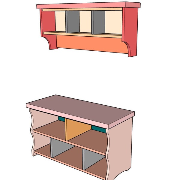 Briggs Coat Shelf & Bench Plans