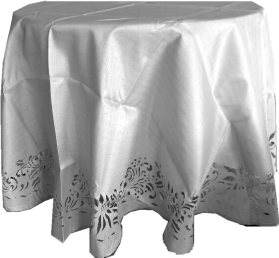 Assorted Sizes//Colors Polyester LaserCut PineCone Fabric Tablecloths DIRECT2HOME