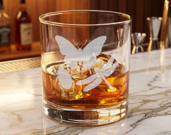 Vaso de whisky grabado / Vaso para whisky de 300 ml (10.5 oz), grabado personalizado