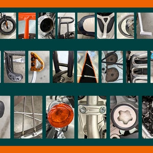 DOWNLOAD de arte de letras de MOTOCICLETA - 125 imagens em cores - Crie fotografia de alfabeto de sobrenome DIY personalizada com fotos jpeg 4x6