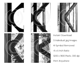 Letter K | ONLY 44 Cents Each ... INSTANT 4x6 Letter Art jpeg Download | Printable Alphabet Photography | DIY Framed Names | Print anywhere