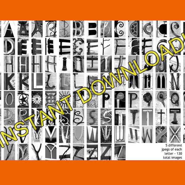 Alphabet Photography - Etsy