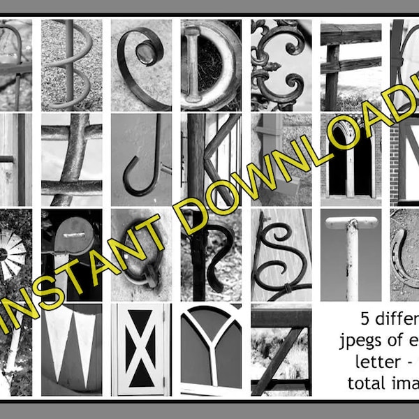 130 Individual Letter jpg Files - Letter ArtAlphabet photography INSTANT DOWNLOAD - DIY Christmas Anniversary Birthday Wedding Shower Gifts