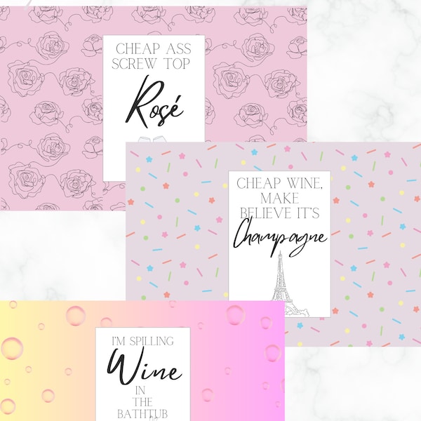 Taylor Swift Wine Labels Printable Digital File