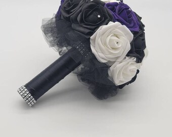 Dark Purple Bouquet Etsy