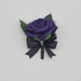 Gothic Skull dark Purple And Black Boutonniere,Corsage,27 Colors, Corsages Available In Pin On And Wrist,Matching Bouquets Available 