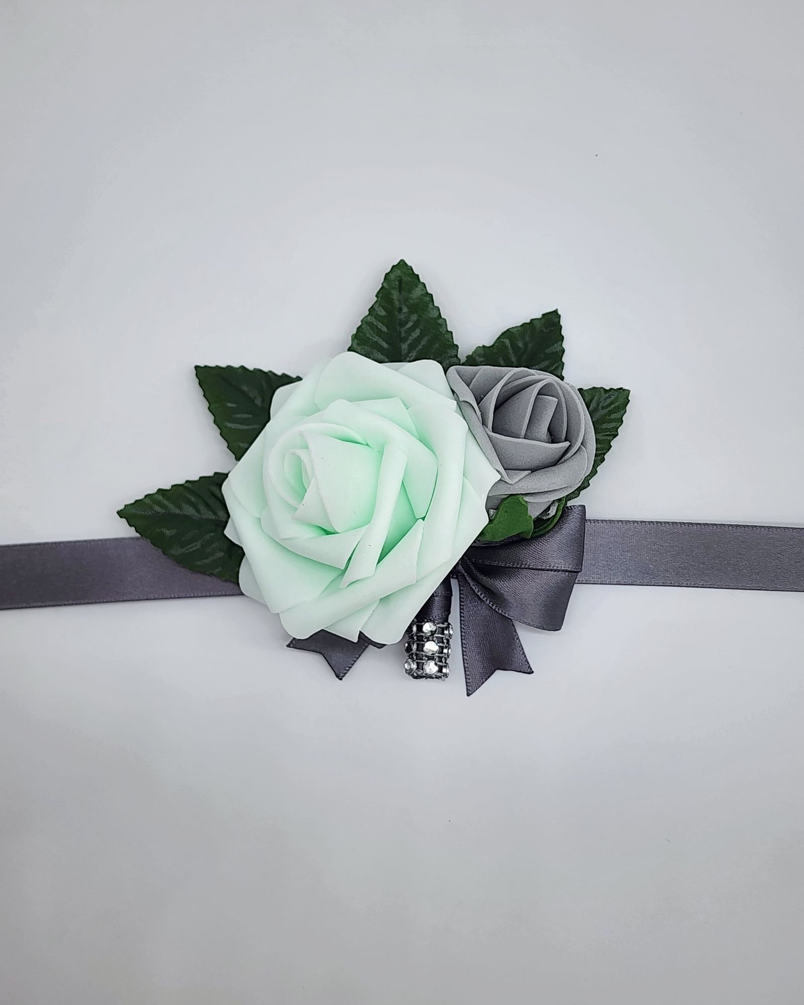 Custom-Made Felt Fedora - “Mint 2 Be” Personalized Mint to Be Wedding Favors: Burlap, Rose, Shabby  main image 3