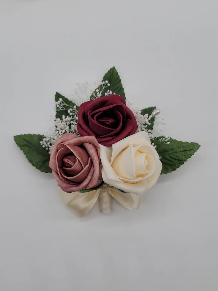 Bouquet White Hydrangeas Wedding With Hot Pink Butterflies Other