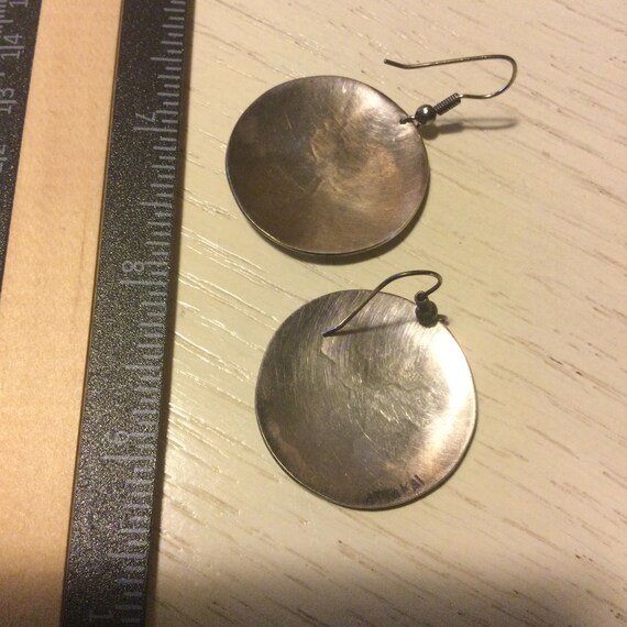 Sterling southwest large disc earrings - image 2