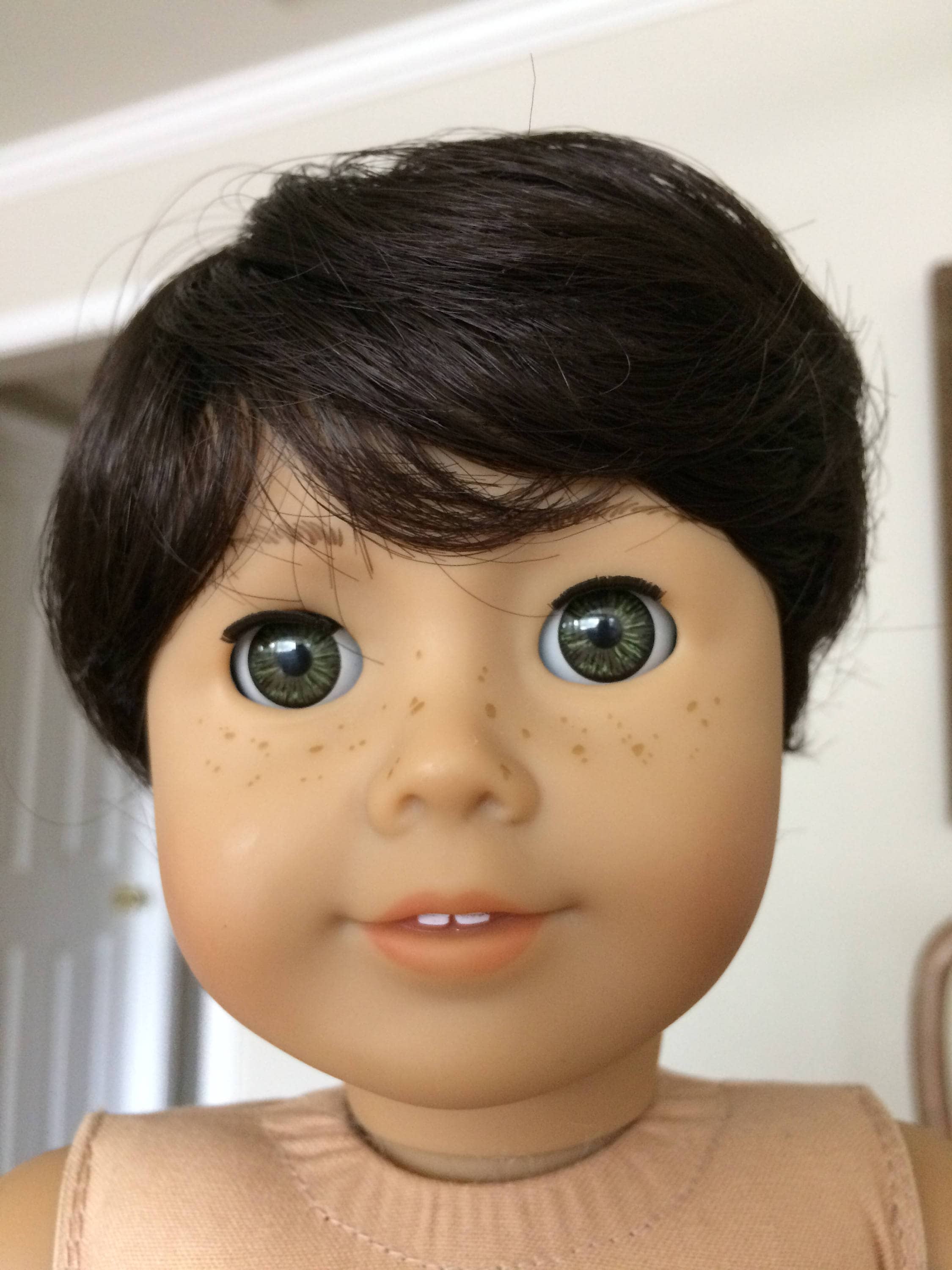 Holiday Sale! Monique Bebe Dark Brown doll wig size 10-11