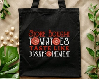 Tomato Tote Bag, Gift For Gardener,Farmers Market Canvas Grocery Bag,Foodie Book Bag,Vegan Fruit Hand Bag,Homegrown Tomatoes Cotton Satchel